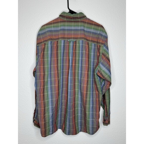 Mens PENDLETON Colorful Red Blue Button Down Cotton Expedition Shirt Size XL - Picture 10 of 16